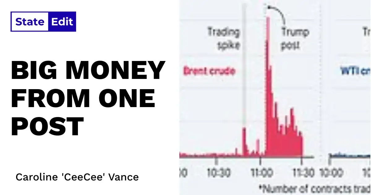 Mystery Traders Just Made Millions From Trump's Post