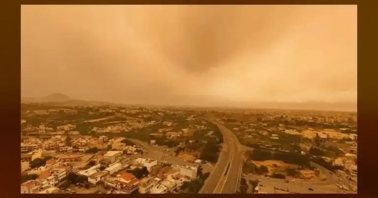 Greek island cloaked by Saharan dust storm, Easter holiday flights diverted