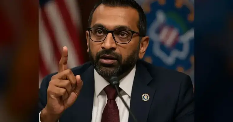 Kash Patel sues The Atlantic for $250M over drinking story.