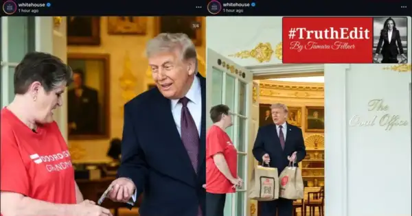 Trump's 'DoorDash Grandma' Moment Just Sparked A Firestorm.