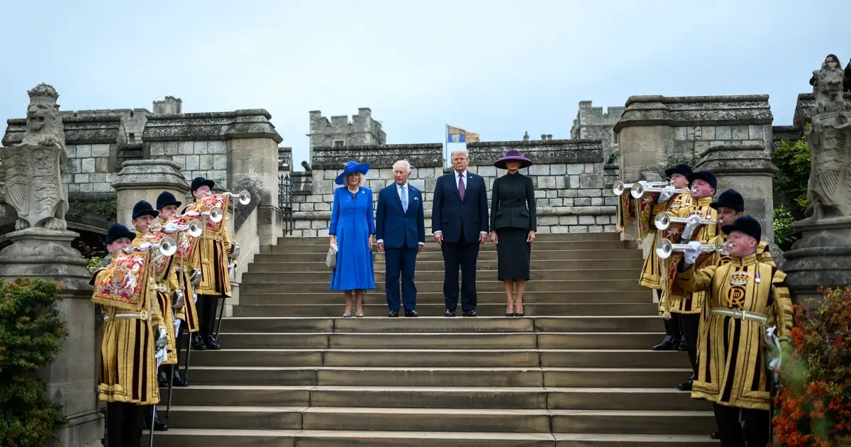 White House becomes fortress for King Charles, Trump meet.