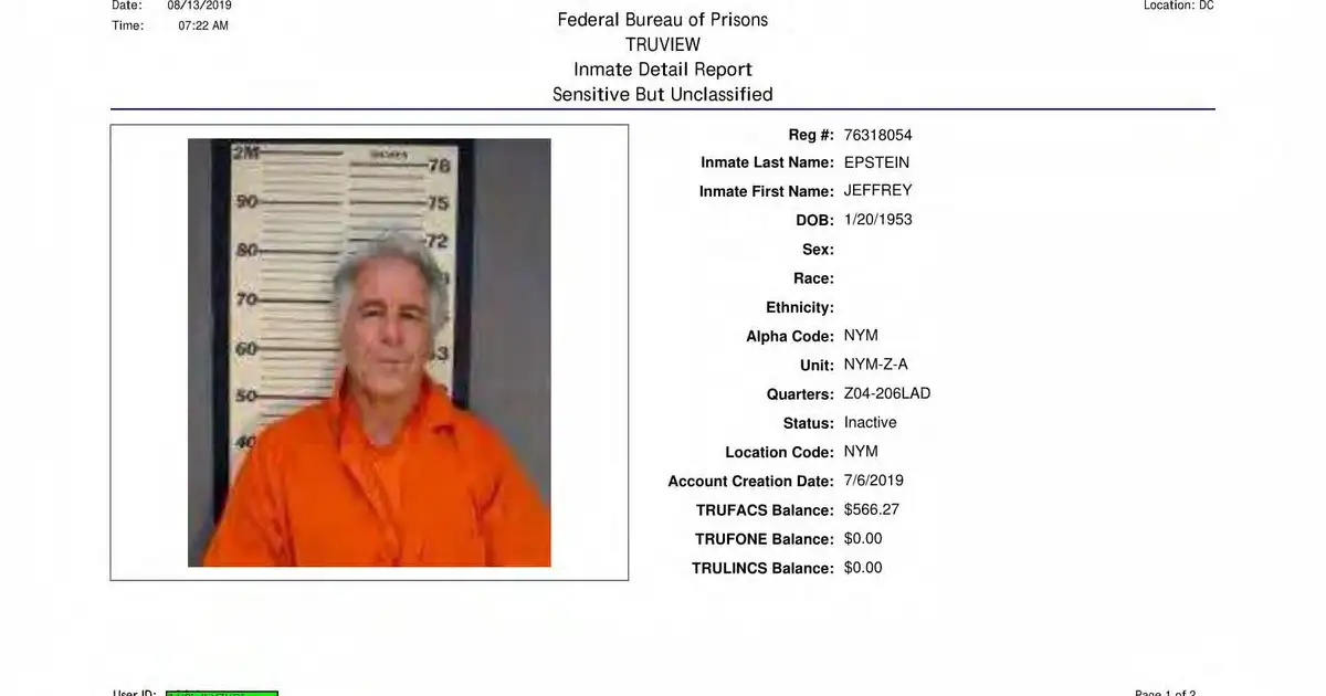 Epstein's "Suicide Note" Sparks Public Fury