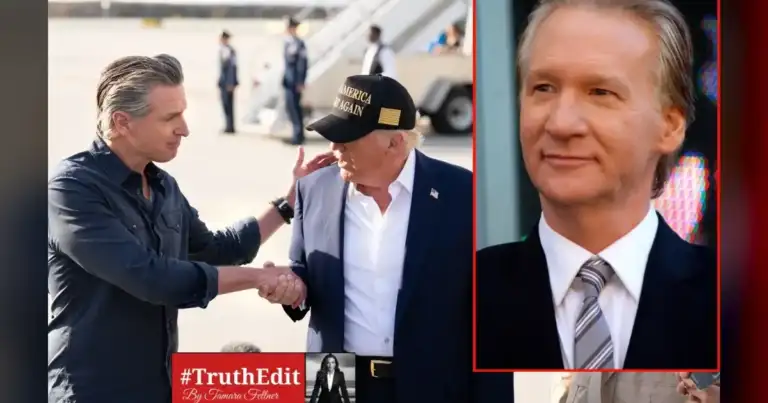 Maher to Newsom. You don't want to be Trump, you want to beat Trump.