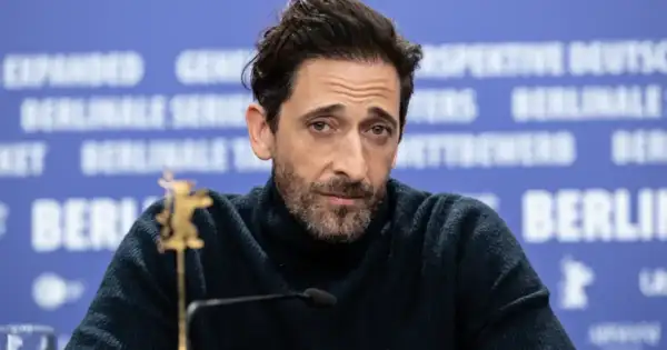 Adrien Brody is the father figure Georgina Chapman's son needs.