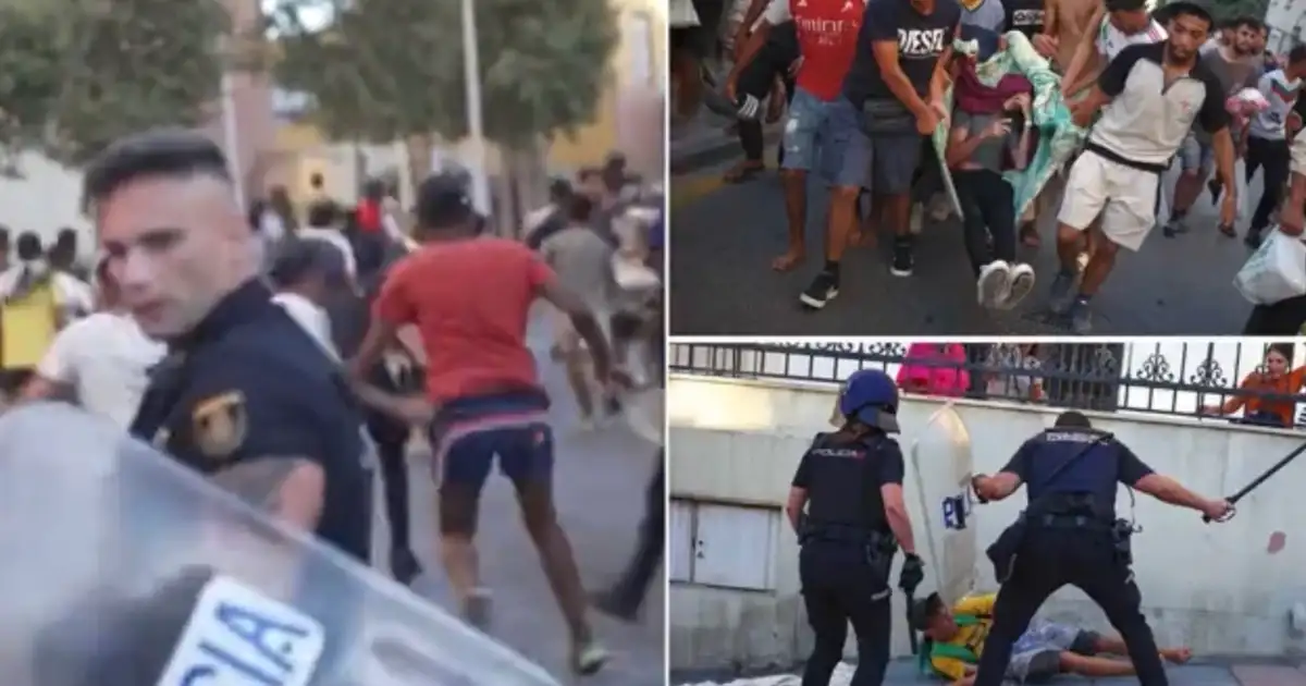 Moroccans Chant 'Allahu Akbar,' Clash With Spanish Police in Ceuta