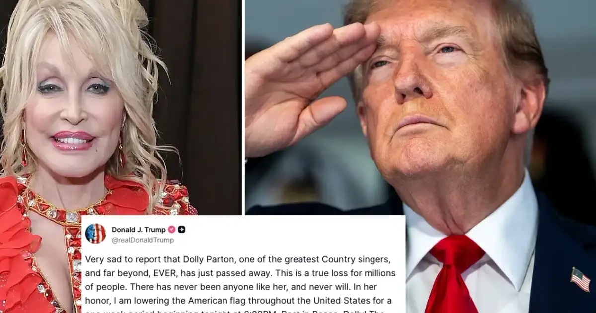 Trump Orders Flags at Half-Staff for Dolly Parton—A Power Move or Genuine Respect